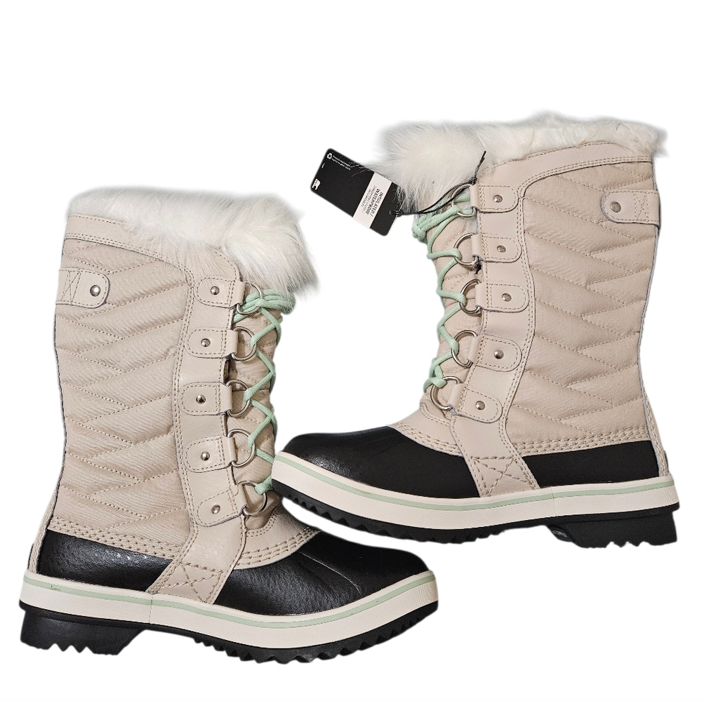 Sorel Women's Winter Boots in Black and Cream